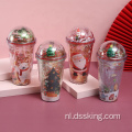 Microlandscape Plastic Cup Creative Glitter Summer Ice Cup